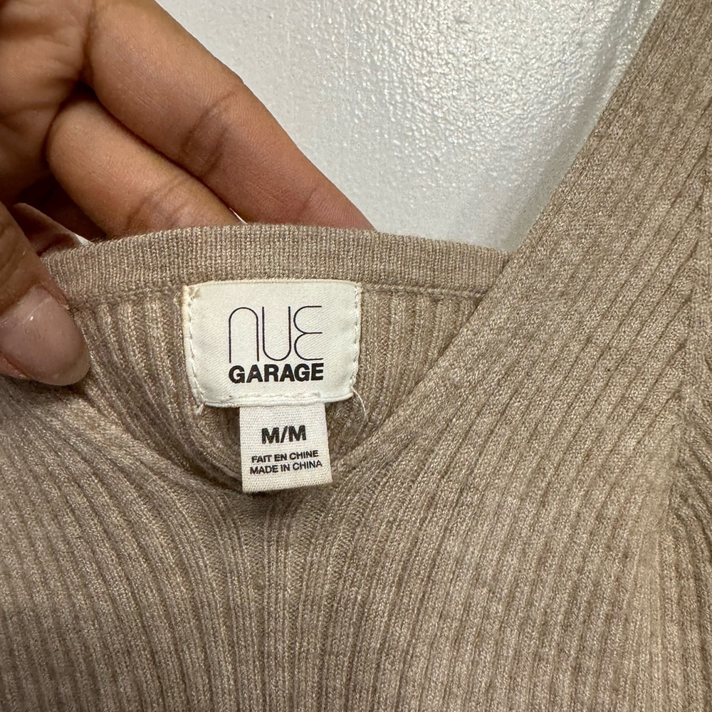 Garage Tan Ribbed Camisole - Picture 2 of 3